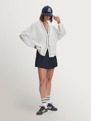 Varley White Decker Jersey Cardigan - Image 5 of 9