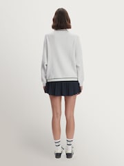 Varley White Decker Jersey Cardigan - Image 6 of 9