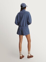 Varley Blue Doublesoft Davidson Sweat Top - Image 3 of 7