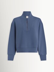 Varley Blue Doublesoft Davidson Sweat Top - Image 7 of 7