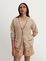 Varley Natural Tarran Stitch Knit Cardigan - Image 1 of 9