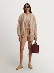 Varley Natural Tarran Stitch Knit Cardigan - Image 5 of 9