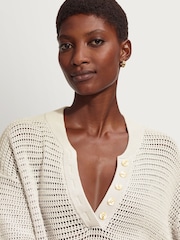 Varley White Callie Knit Top - Image 7 of 7