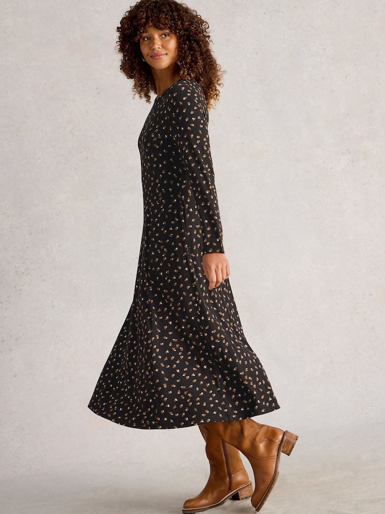 White Stuff Black Madeline Jersey Dress - Image 2 of 6 White Stuff Black Madeline Jersey Dress - Image 2 of 6