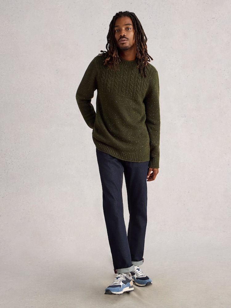 White Stuff Green Berkley Crew Neck Jumper - Image 1 of 6