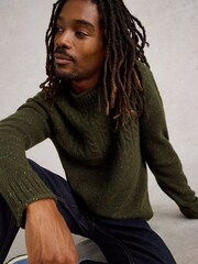 White Stuff Green Berkley Crew Neck Jumper - Image 3 of 6