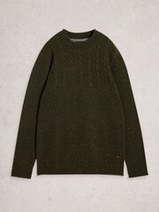White Stuff Green Berkley Crew Neck Jumper - Image 5 of 6