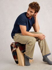 White Stuff Yellow Wells Printed Pyjamas Trousers - Image 4 of 6
