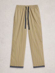 White Stuff Yellow Wells Printed Pyjamas Trousers - Image 5 of 6