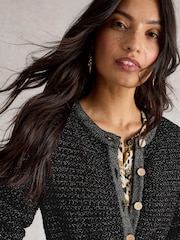 White Stuff Black Belle Sparkle Cardigan - Image 5 of 7