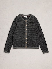 White Stuff Black Belle Sparkle Cardigan - Image 6 of 7