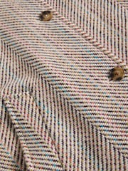 White Stuff White Kelsey Texture Wool Blend Coat - Image 6 of 6