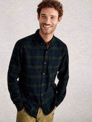 White Stuff Blue Blackwatch Check Shirt - Image 2 of 6