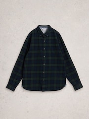 White Stuff Blue Blackwatch Check Shirt - Image 5 of 6