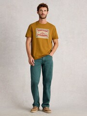 White Stuff Yellow Abersoch Graphic Circus T-Shirt - Image 1 of 6