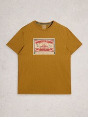 White Stuff Yellow Abersoch Graphic Circus T-Shirt - Image 5 of 6