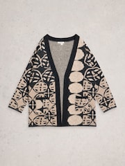 White Stuff Natural Jewel Longline Cardigan - Image 5 of 6