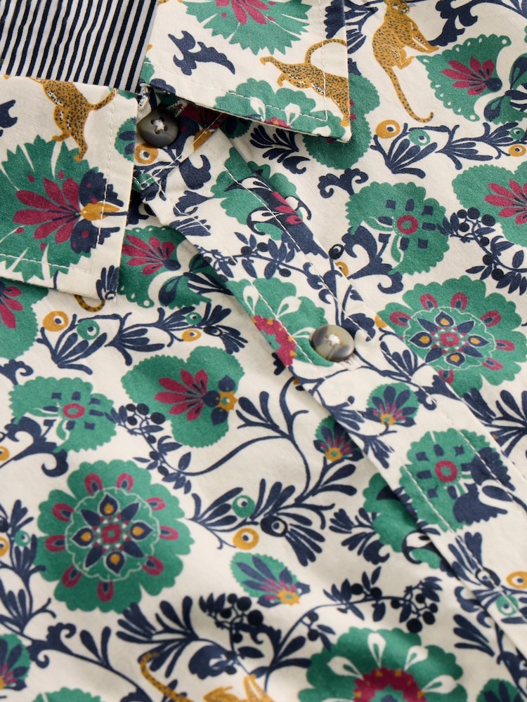 White Stuff White Finsbury Folk Print Shirt - Image 2 of 2