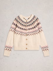 White Stuff Arctic Fairisle Pattern Cardigan - Imagen 5 de 6