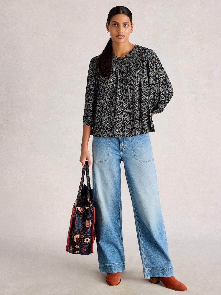 White Stuff Black Remi Metallic Top - Image 1 of 6 White Stuff Black Remi Metallic Top - Image 1 of 6