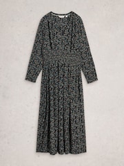 White Stuff Black Edie Metallic Dress - Image 5 of 6
