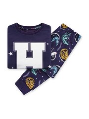 Character Blue Harry Potter Hogwarts Long Sleeve Pyjamas - Image 2 of 6