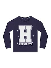 Character Blue Harry Potter Hogwarts Long Sleeve Pyjamas - Image 3 of 6