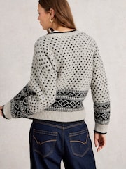 White Stuff White Holly Heart Cardigan - Image 2 of 6