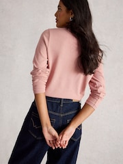 White Stuff Pink Clara Ls Sparkle T-Shirt - Image 2 of 6
