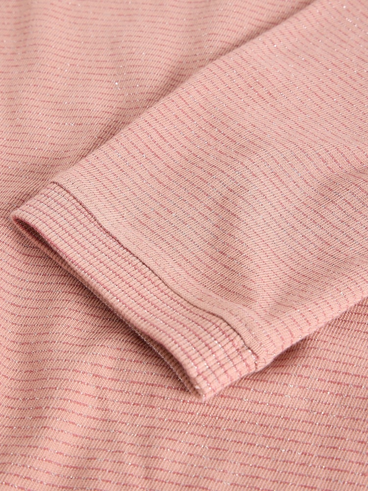 White Stuff Pink Clara Ls Sparkle T-Shirt - Image 6 of 6