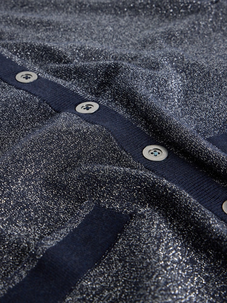 White Stuff Blue Charlotte Sparkle Cardigan - Image 6 of 6 White Stuff Blue Charlotte Sparkle Cardigan - Image 6 of 6
