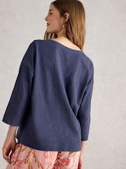 White Stuff Purple Mia Boxy T-Shirt - Image 3 of 6