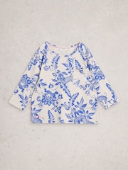 White Stuff Natural Mia Printed Boxy T-Shirt - Image 5 of 6