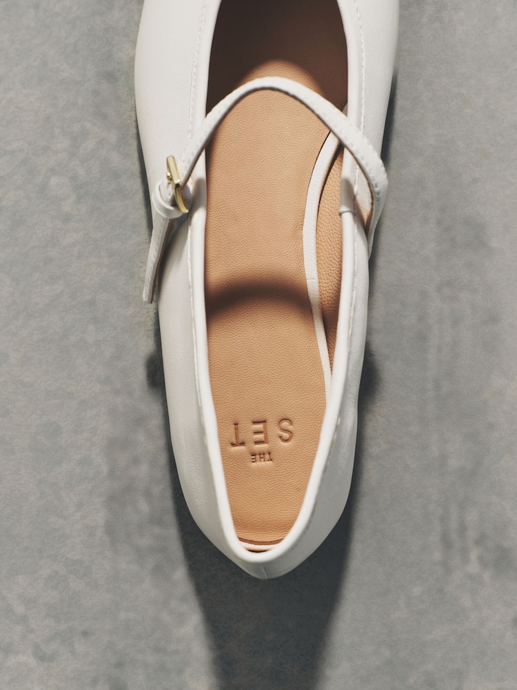 Knochen - The Set Premium Leder-Wildleder Maryjane-Schuhe - Bild 2 von 5