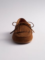 The Set Premium Comfort Suede Loafer Boat Shoes Tan Brown - Image 3 of 4
