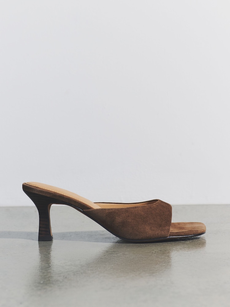 The Set Premium Veloursleder Slipper Sandalen - Bild 1 von 7