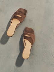 The Set Premium Veloursleder Slipper Sandalen - Bild 4 von 7