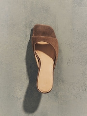 The Set Premium Veloursleder Slipper Sandalen - Bild 6 von 7