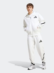 تشكيلة Z.N.E من adidas سترة رياضية بهودي وسحاب كامل - صورة 7 من 8