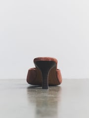 The Set Premium Suede Mule Sandals Pink - Image 6 of 7