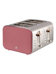 Swan Fuchsia Rose Nordic 4 Slice Toaster - Image 1 of 8