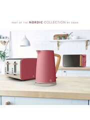 Swan Fuchsia Rose Nordic 4 Slice Toaster - Image 6 of 8