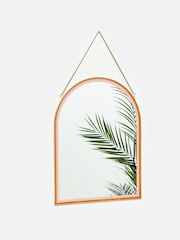 Oliver Bonas Gold Hanging Arch Mirror - Image 1 of 4