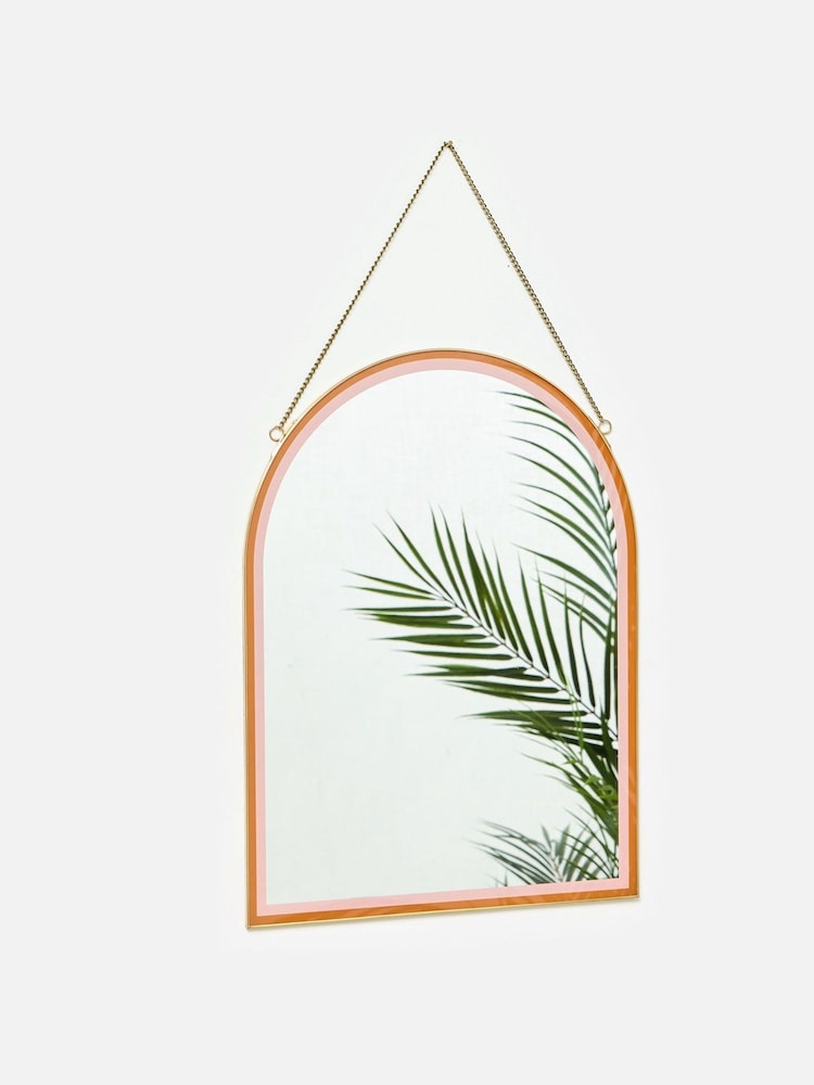 Oliver Bonas Gold Hanging Arch Mirror - Image 1 of 4