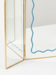 Oliver Bonas Gold Bow Triple Arch Dressing Table Mirror - Image 5 of 6
