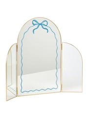 Oliver Bonas Gold Bow Triple Arch Dressing Table Mirror - Image 6 of 6