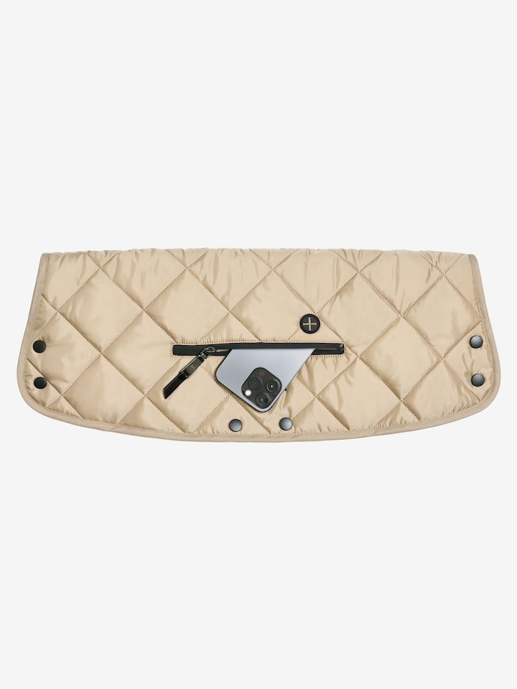 Tiba + Marl Cream Universal Buggy Handmuff - Image 2 of 5 Tiba + Marl Cream Universal Buggy Handmuff - Image 2 of 5