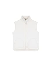 Chelsea Peers Natural Borg Fleece Reversible Gilet - Image 1 of 3