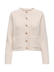 JDY Cream Loose Long Sleeve Stripe Shirt - Image 5 of 6