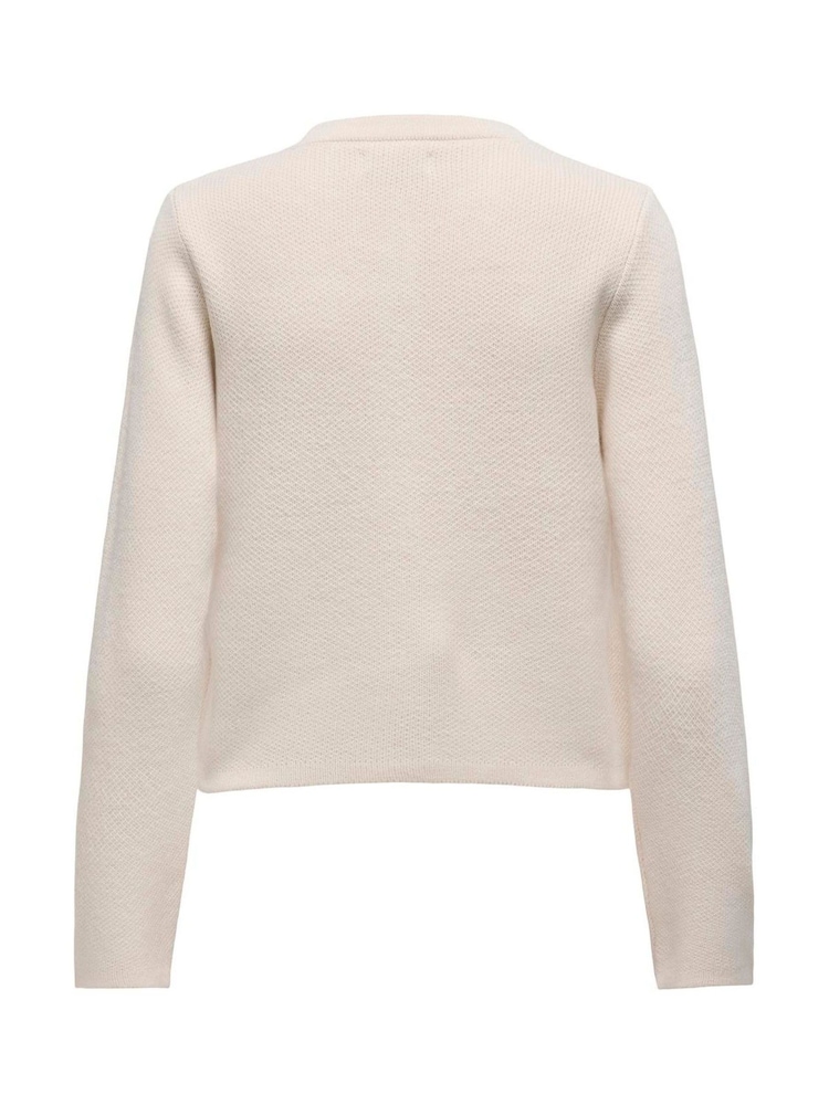JDY Cream Loose Long Sleeve Stripe Shirt - Image 6 of 6 JDY Cream Loose Long Sleeve Stripe Shirt - Image 6 of 6